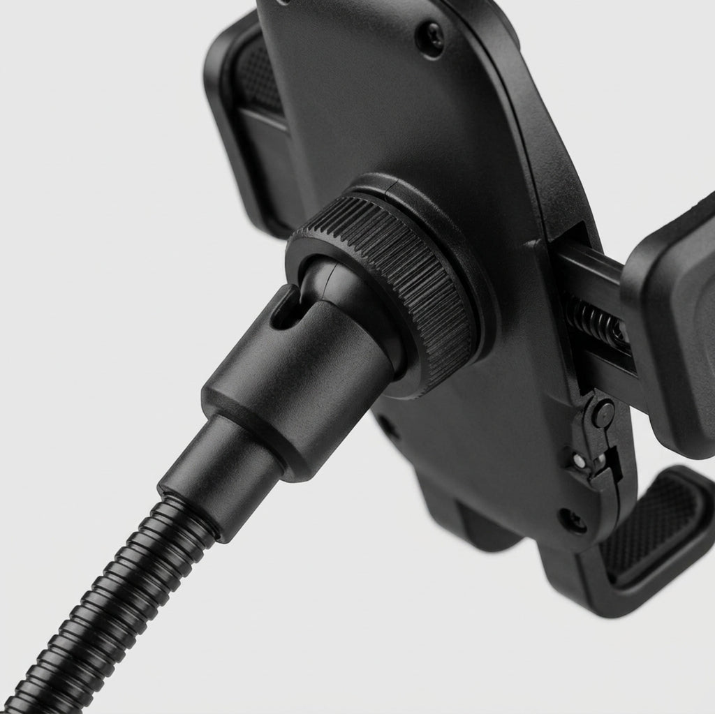 Binp Flexible Gooseneck Clamp Phone Holder Black - Detail view