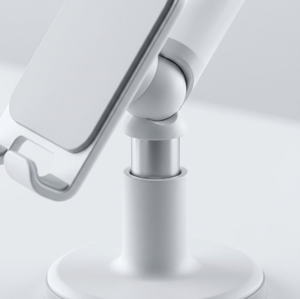 Binp Telescopic Weighted-Base Phone Stand White - Detail view