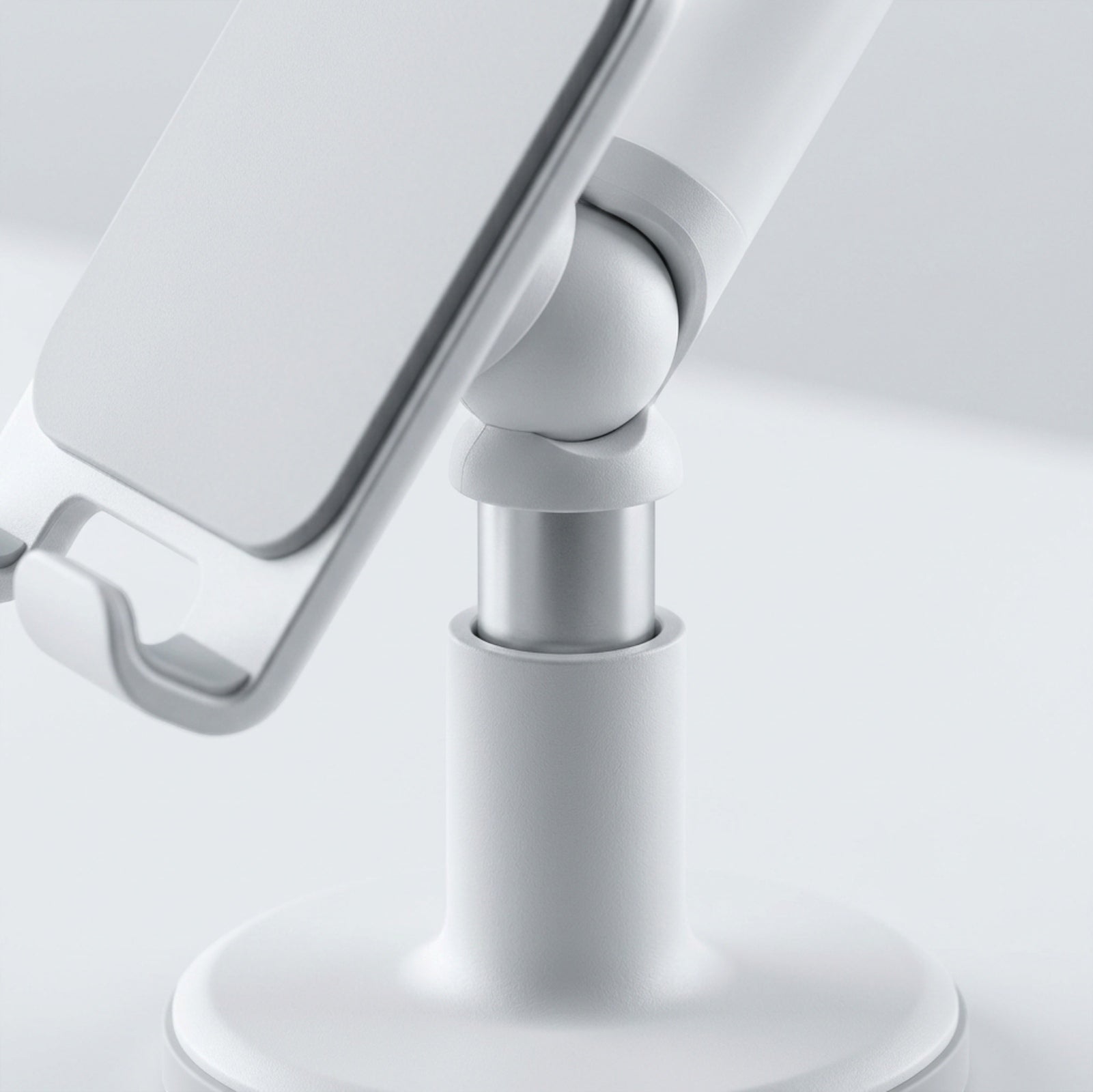 Binp Telescopic Weighted-Base Phone Stand White - Detail view